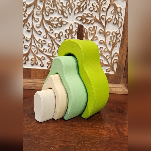 Skandico - Stacking Pear - Wooden Toy - Picture 4 of 7